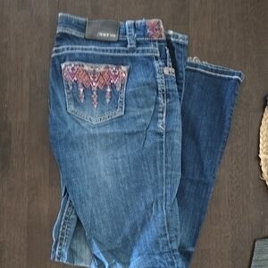 Grace In LA Blue Jeans with Gorgeous Detailed Embroidery